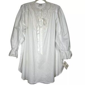 VTG Papillon By Paula Carbone Neiman Marcus Victorian-Style Night Dress One Size